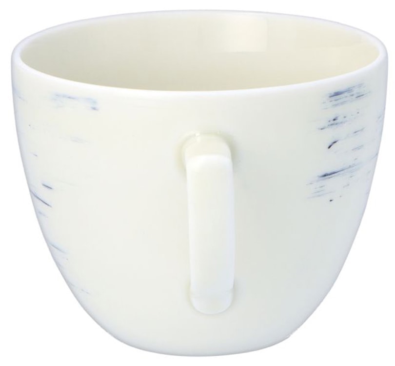 Zestaw 6 filiżanek porcelanowych City beżowo-niebieski  - zdjęcie 5