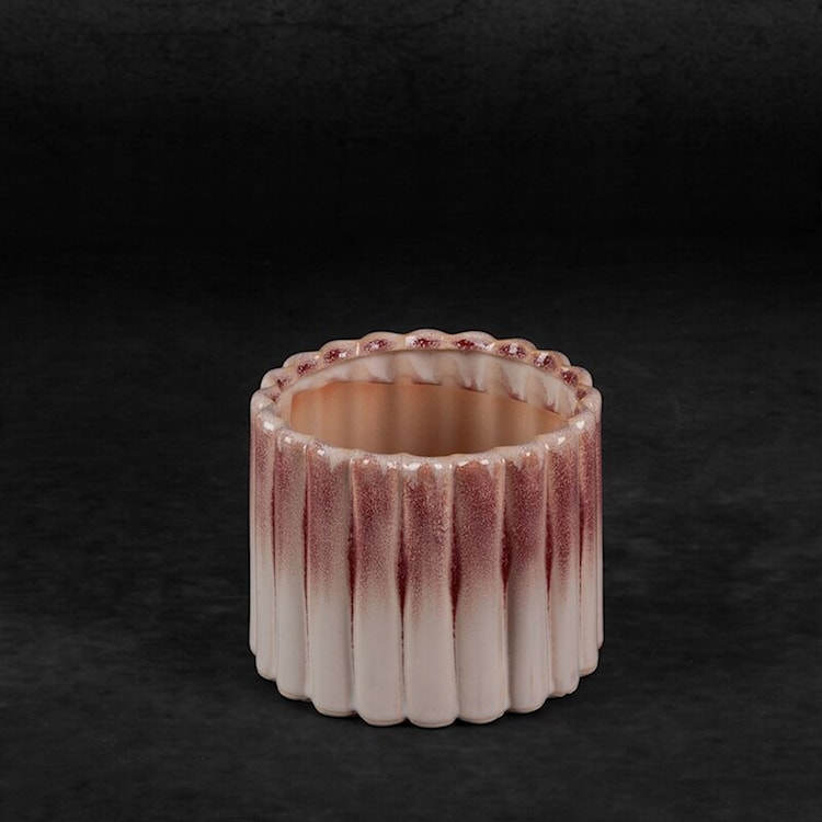 Osłonka na doniczkę Evita 14 cm różowa  - zdjęcie 5