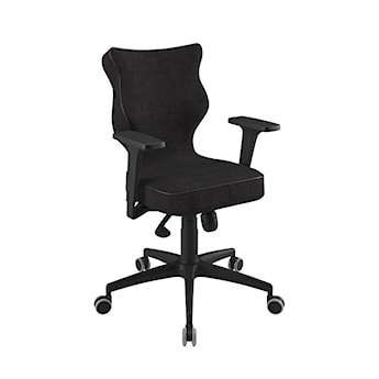 Krzesło biurowe Perto czarne na czarnej podstawie