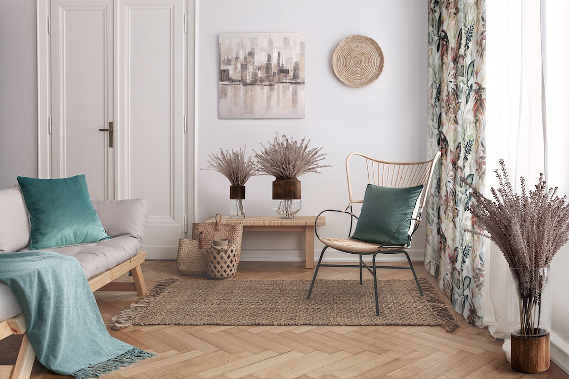 Poszewka Nuatters 45x45 cm miętowo-szara  - zdjęcie 2