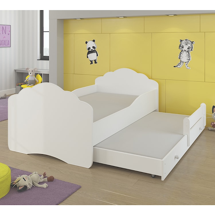 Łóżko dziecięce podwójne Ruhsen 160x80 cm białe  - zdjęcie 2