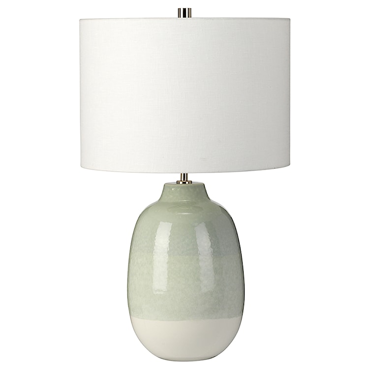 Lampa stołowa Chevie ceramiczna biała/zielona  - zdjęcie 2