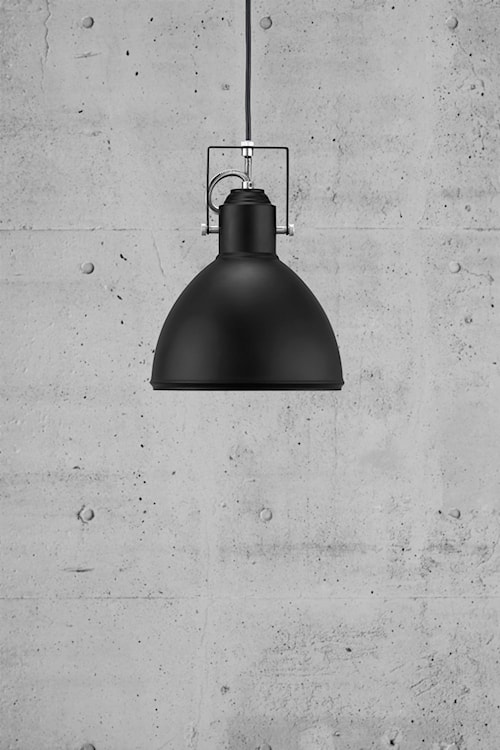 Lampa wisząca Aslak czarny metalowy klosz  - zdjęcie 3