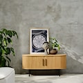 Szafka RTV Gativel 120 cm lamele dąb naturalny  - zdjęcie 2