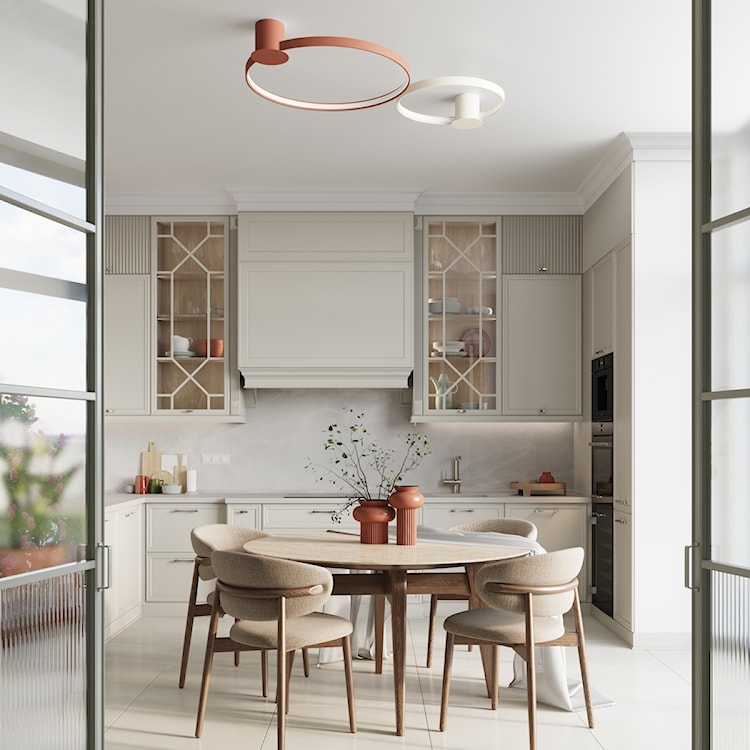 Plafon Rio LED 78 cm ochra czerwona 3000K  - zdjęcie 2
