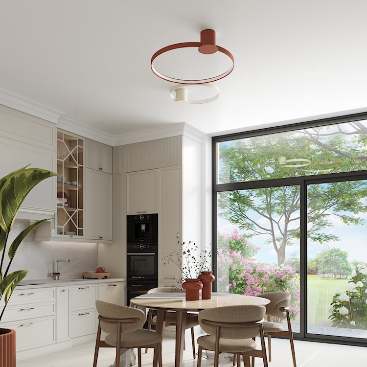 Plafon Rio LED 78 cm ochra czerwona 3000K  - zdjęcie 3