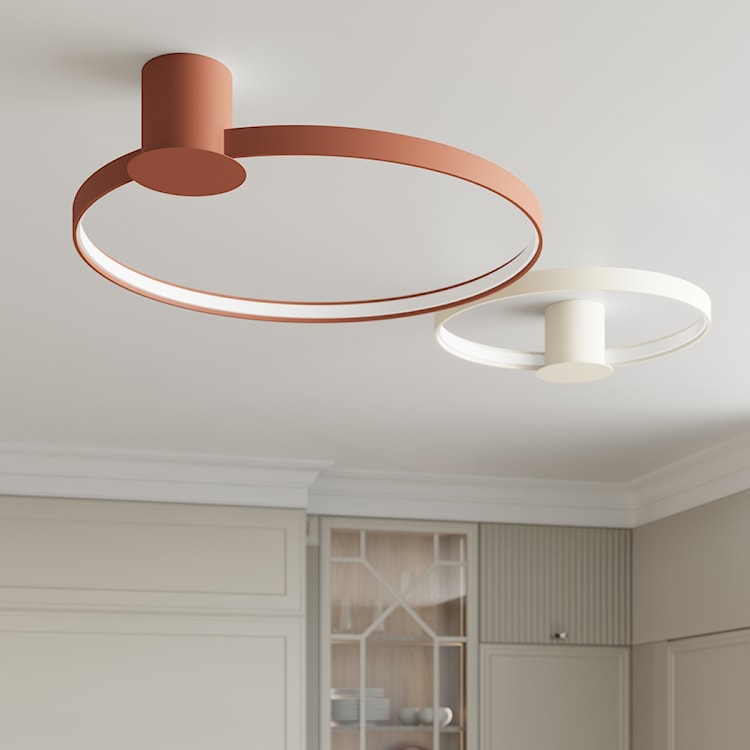 Plafon Rio LED 78 cm ochra czerwona 3000K  - zdjęcie 4