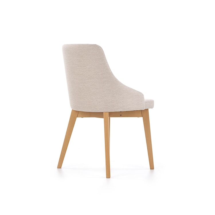 Krzesło tapicerowane Berlas kremowe - dąb miodowy  - zdjęcie 6