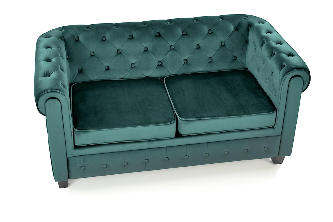 Sofa pikowana Visaus velvet zielony  - zdjęcie 5