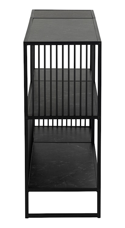 Regał niski metalowy Velook 83 cm czarny  - zdjęcie 8