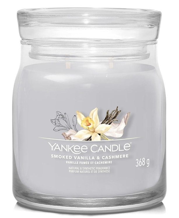 Świeca zapachowa Yankee Candle Smoked Vanilla & Cashmere 368 g 