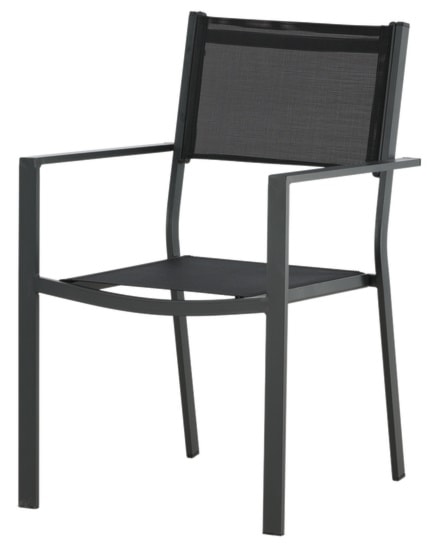 Krzesło ogrodowe Misando aluminium szare  - zdjęcie 5