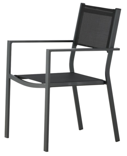 Krzesło ogrodowe Misando aluminium szare  - zdjęcie 6