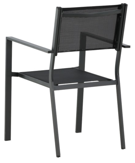 Krzesło ogrodowe Misando aluminium szare  - zdjęcie 9