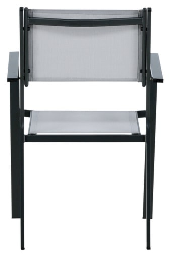 Krzesło ogrodowe Misando aluminium czarno-szare  - zdjęcie 6