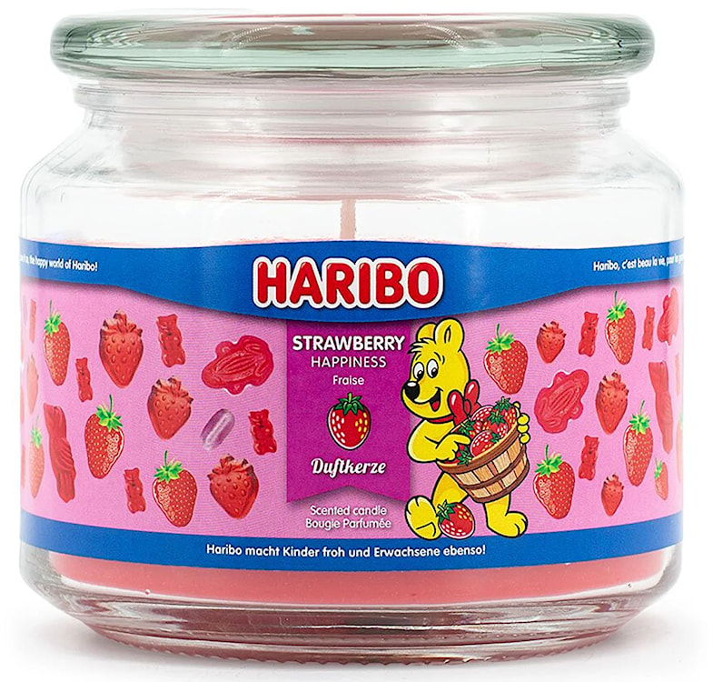 Świeca zapachowa Haribo Strawberry Happiness 300 g