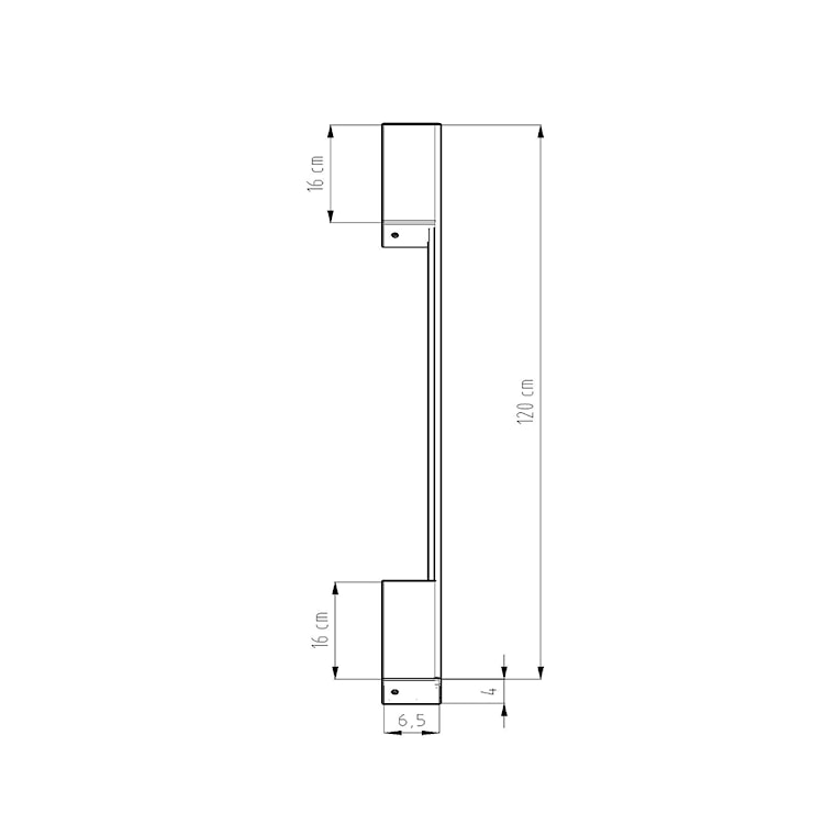 Kinkiet Sappo LED 120 cm ochra czerwona 4000K  - zdjęcie 9