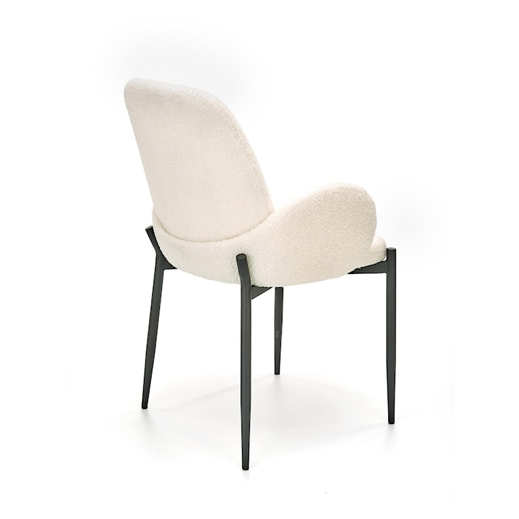 Krzesło tapicerowane Buxar kremowe - boucle  - zdjęcie 6