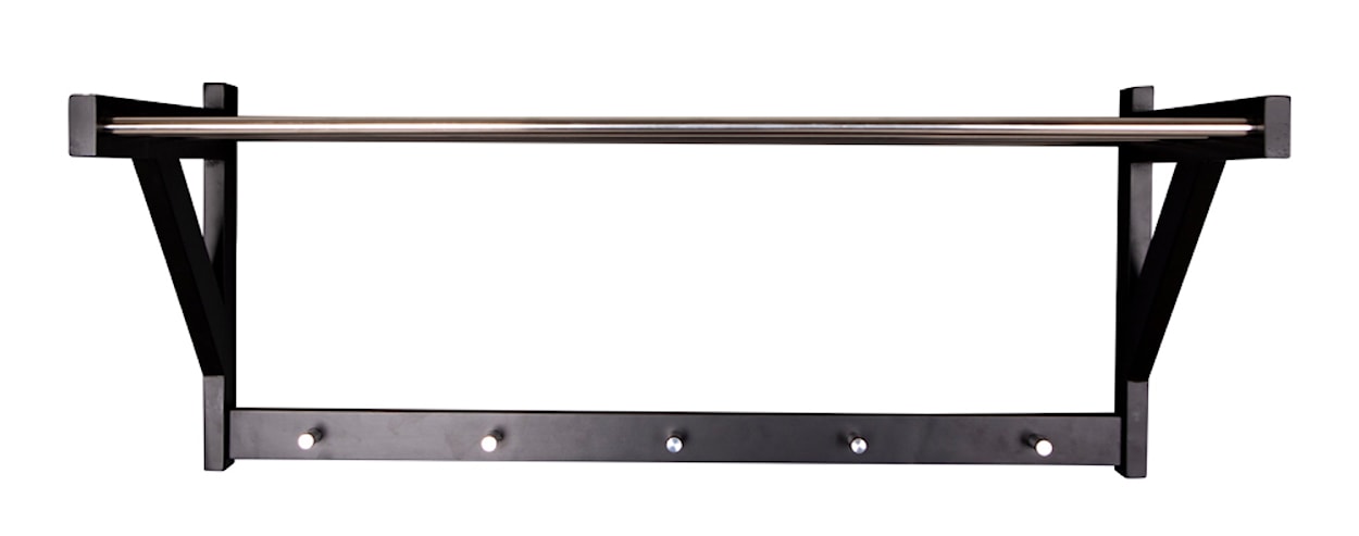 Wieszak ścienny Ponnova czarny  - zdjęcie 7