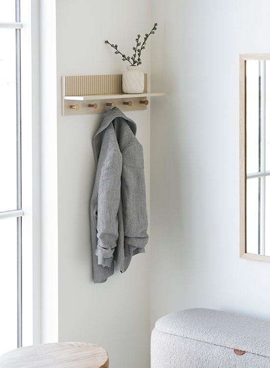 Wieszak ścienny Rocca beżowy  - zdjęcie 2