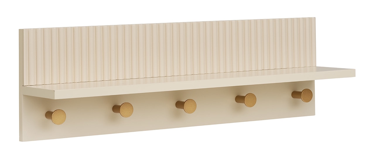 Wieszak ścienny Rocca beżowy 