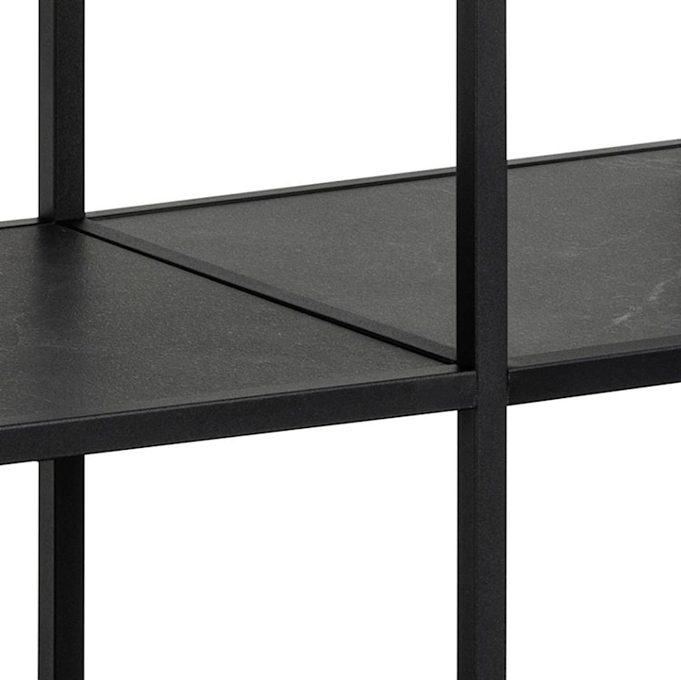 Regał niski metalowy Velook 83 cm czarny  - zdjęcie 7