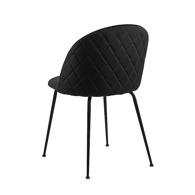 Krzesło tapicerowane Pulasan czarne  - zdjęcie 4