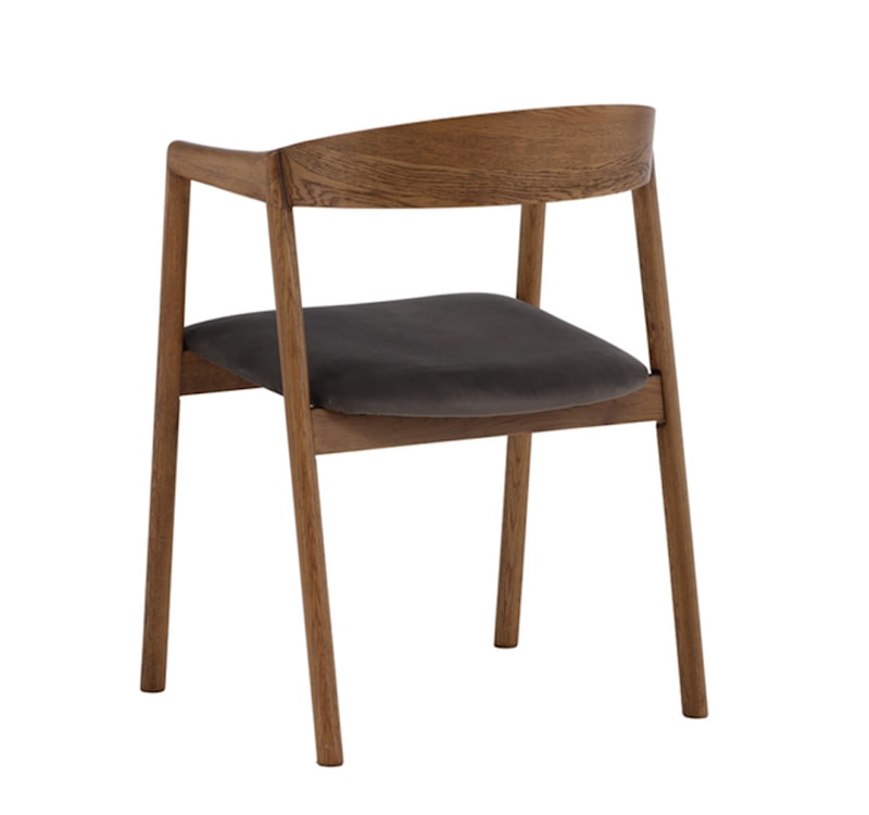 Krzesło drewniane Axeness dąb/ szare siedzisko  - zdjęcie 5