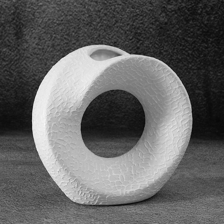 Wazon Riso ceramiczny biały  - zdjęcie 3