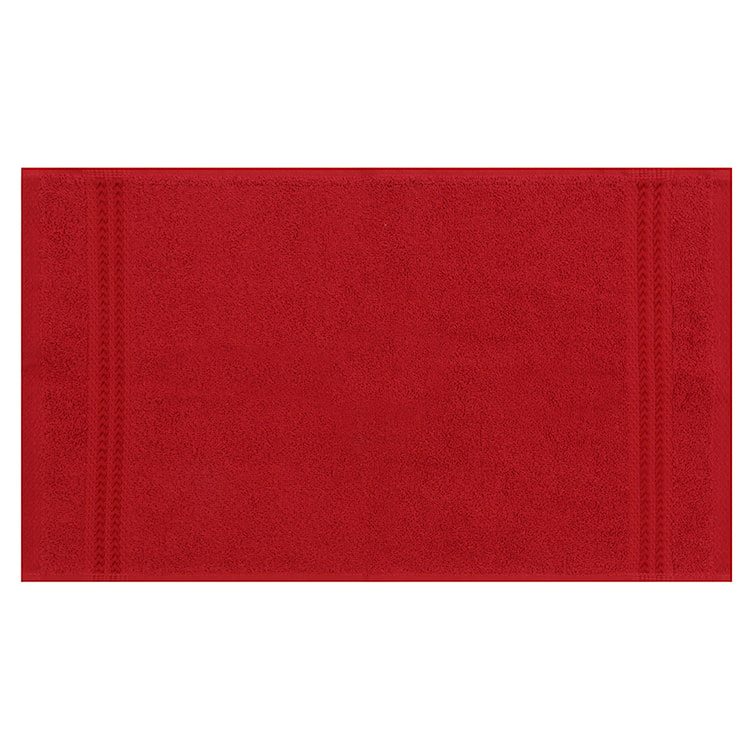 Zestaw sześciu ręczników Bainrow 30/50 cm czerwony  - zdjęcie 5