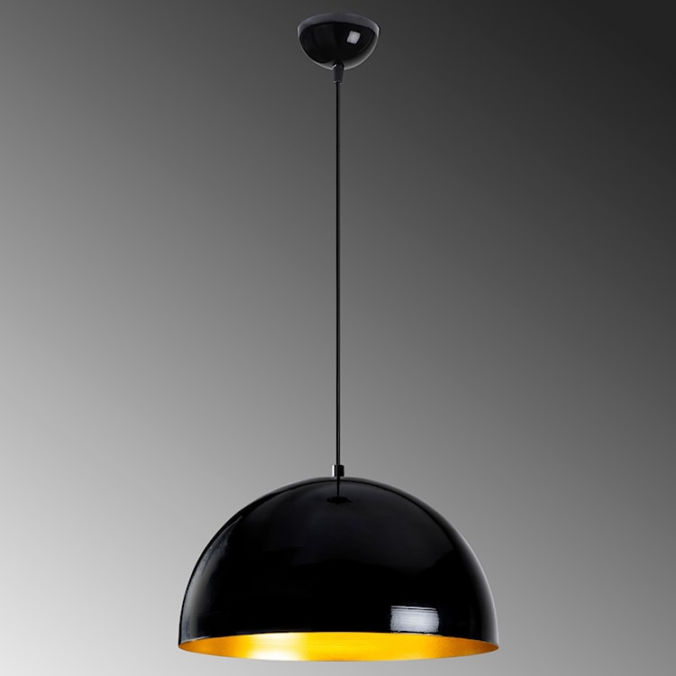 Lampa wisząca Theyro półokrągła średnica 40 cm czarna  - zdjęcie 4