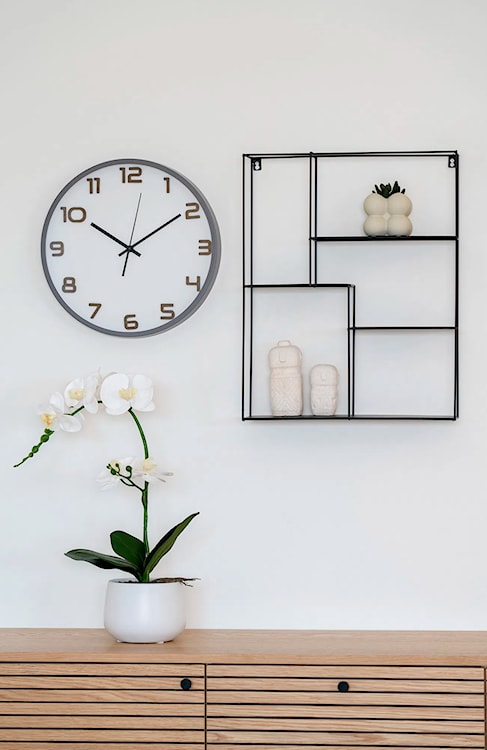 Zegar ścienny Ructede średnica 35 cm biały  - zdjęcie 2