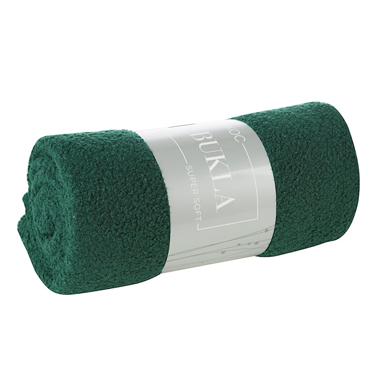 Koc Bukla 200x150 cm ciemnozielony 