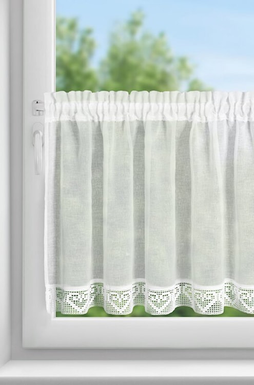 Zazdrostka Gabi biała z koronką  