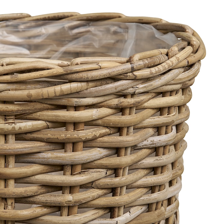 Zestaw dwóch koszy Kalak kubu rattan naturalne  - zdjęcie 3