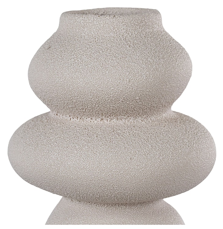 Wazon ceramiczny Velas 26,5 cm beżowy  - zdjęcie 5