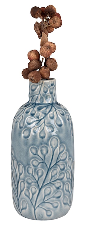 Wazon ceramiczny Velas 26 cm niebieski  - zdjęcie 3