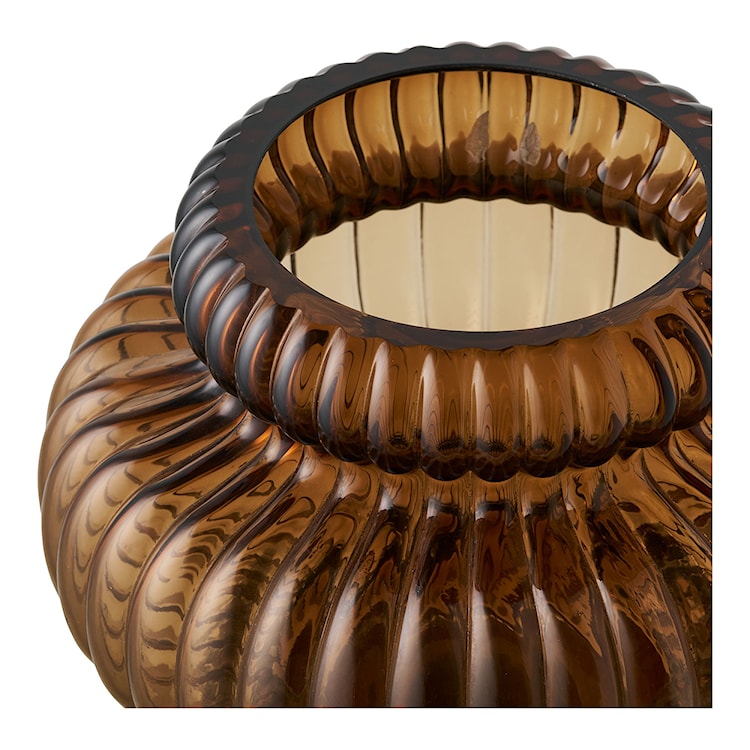 Wazon szklany Coveric 16 cm brązowy  - zdjęcie 6