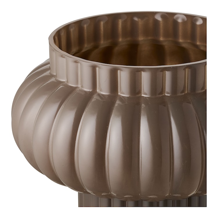 Wazon szklany Coveric 27 cm brązowy  - zdjęcie 4