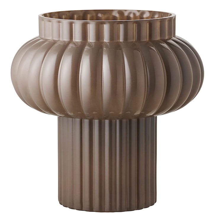 Wazon szklany Coveric 27 cm brązowy 