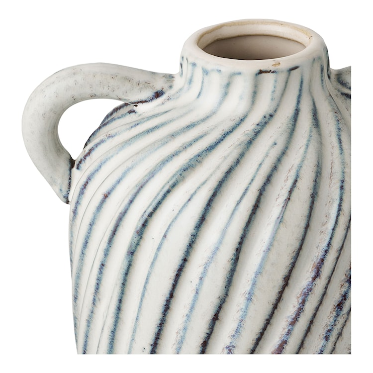 Wazon ceramiczny Lamital 22 cm biało-niebieski  - zdjęcie 6