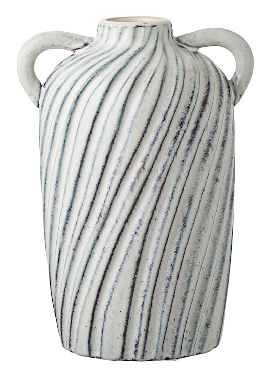 Wazon ceramiczny Lamital 22 cm biało-niebieski 