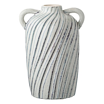 Wazon ceramiczny Lamital 22 cm biało-niebieski