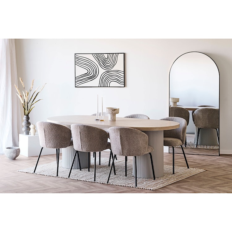 Wazon ceramiczny Hipply 19,5 cm beżowy  - zdjęcie 4
