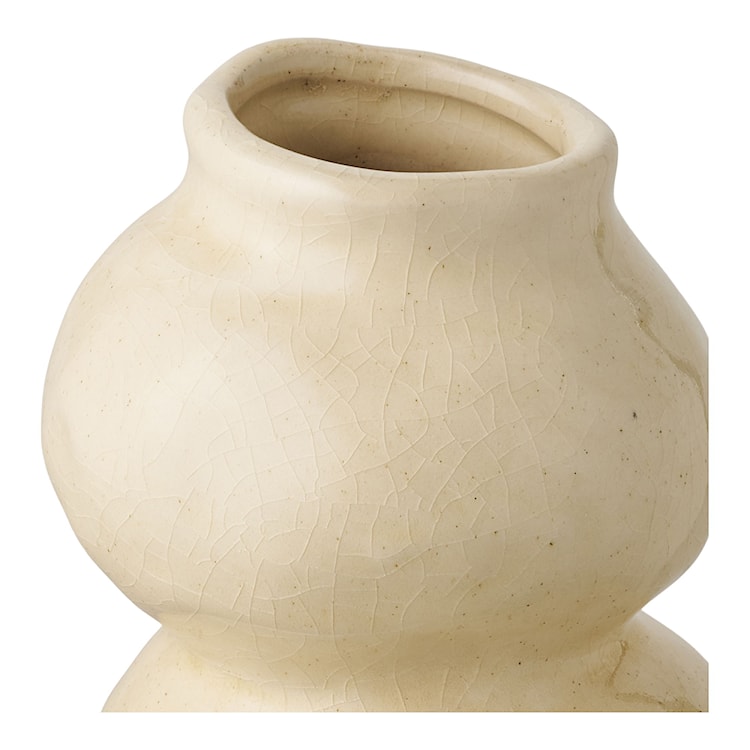 Wazon ceramiczny Hipply 19,5 cm beżowy  - zdjęcie 5