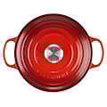 Le Creuset - Brytfanna żeliwna Signature 24 cm czerwona  - zdjęcie 5