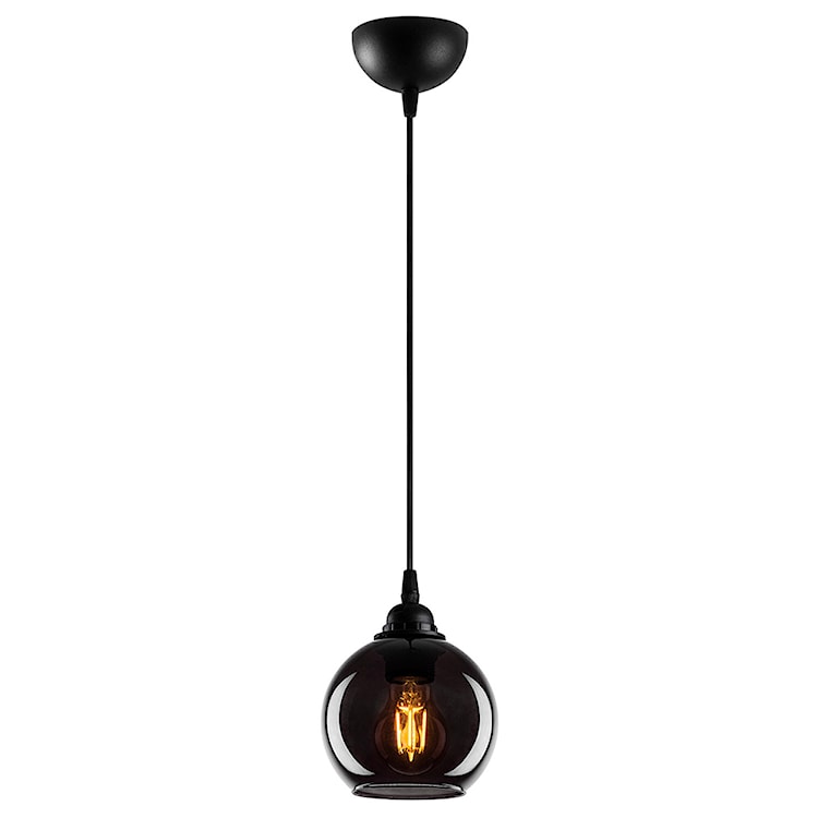 Lampa wisząca Communis 15 cm dymiony klosz 