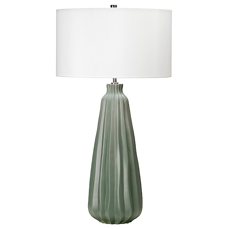 Lampa stołowa Kevy ceramiczna biała/zielona  - zdjęcie 2