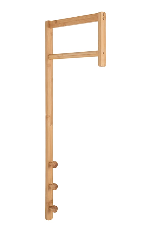 Wieszak ścienny minimalistyczny Scallity naturalny bambus  - zdjęcie 3