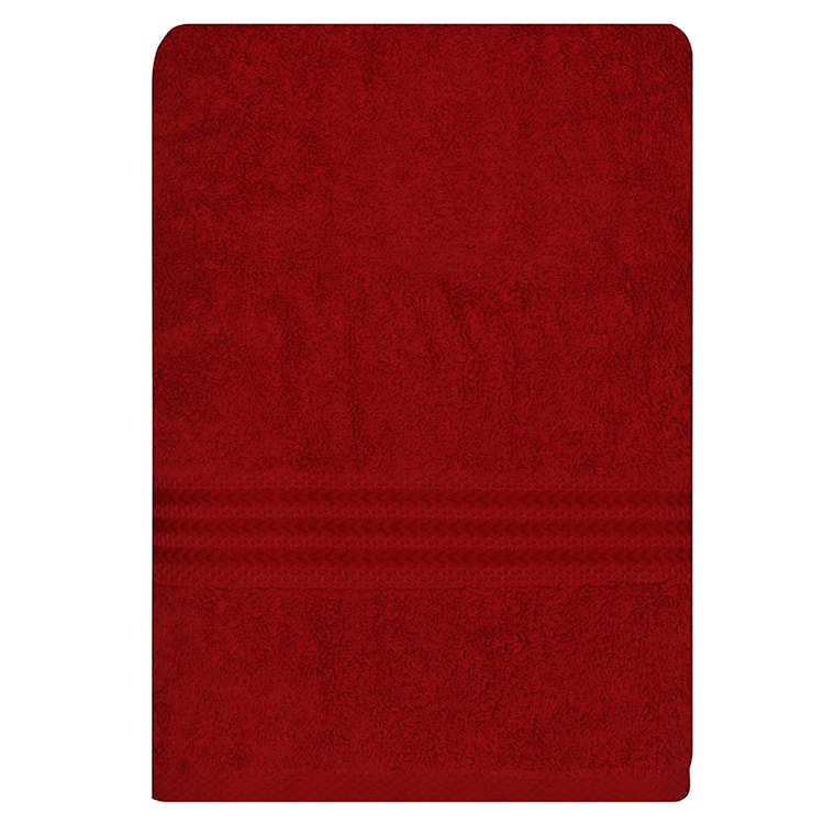 Ręcznik do kąpieli Bainrow 70/140 cm czerwony  - zdjęcie 2